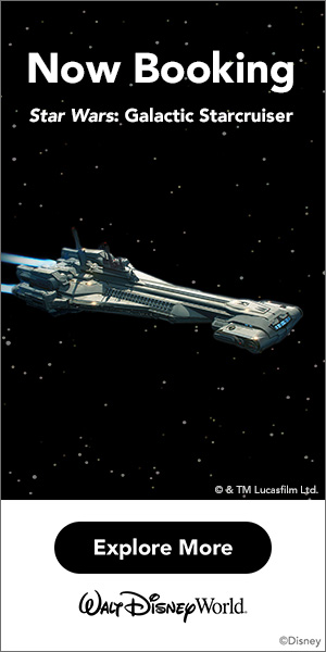 Now booking Star Wars: Galactic Starcruiser
