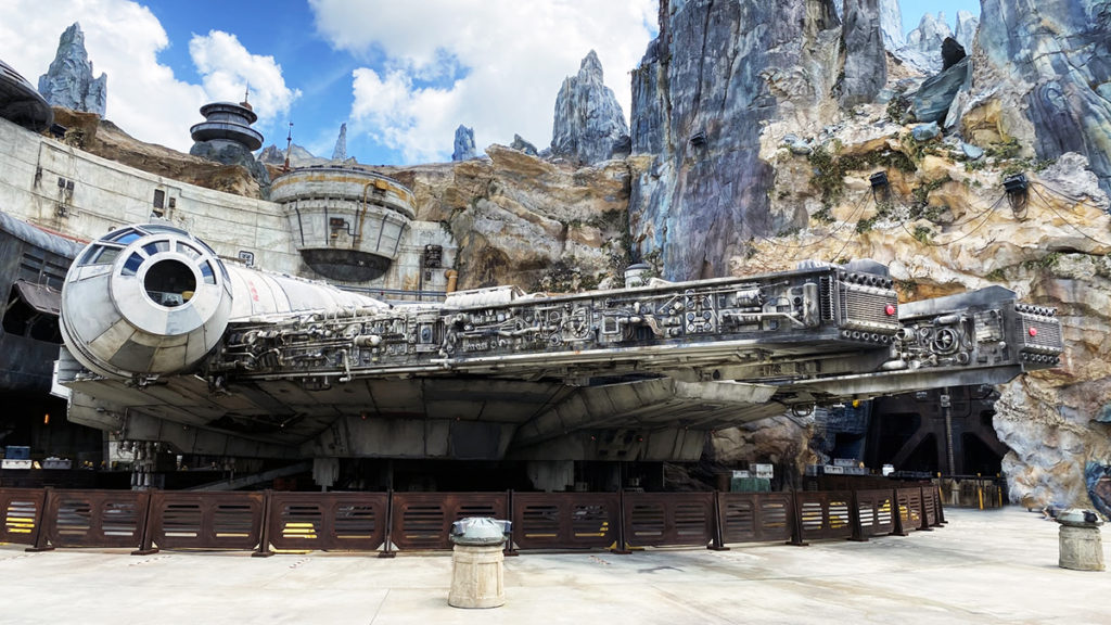 Millenium Falcon at Star Wars Galaxy's Edge